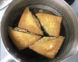 厚揚げひき肉詰め煮作り方7写真