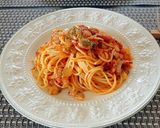 特製えびのトマトソースパスタ♡作り方7写真
