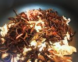 鶏皮とキクラゲの佃煮作り方1写真