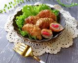 新しい☆梅チーズ入り☆だいこん肉巻き作り方12写真