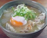 新玉ねぎと豚肉の味噌汁作り方7写真
