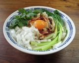 刀削麺で油そば作り方4写真