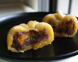 和菓子でハロウィン♪ かぼちゃもち作り方9写真