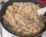 赤と黄色のペッパーライス作り方5写真