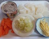 サバ水煮缶の味噌味スープ作り方1写真