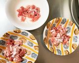 全てレンジ甘辛ダレ味豚平焼き風作り方8写真