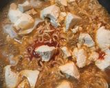 冷蔵庫の物ぶっ込み！スンドゥブラーメン？作り方6写真