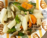 さっぱり和風あん炒味豚こま大根青椒肉絲風作り方16写真
