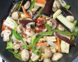 冷蔵庫の残り物で作る☆南米風中華焼きそば作り方7写真