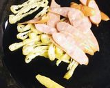 焼きそばぬるぬる和風カルボ作り方3写真