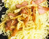 焼きそばぬるぬる和風カルボ作り方5写真