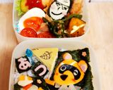 簡単キャラ弁当☆あつ森たぬきち・しずえ　作り方1写真