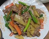 俺流！筍と豚こま肉にオイスターソース炒め作り方14写真
