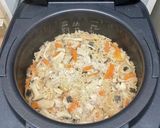 松茸のお吸い物を使った炊き込みご飯作り方4写真