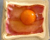 ベーコンエッグトースト作り方2写真