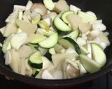 筍・ズッキーニ・エリンギ・ツナのパスタ作り方3写真