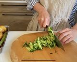 簡単♪水菜ときゅうりのサラダ作り方1写真