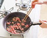 パスタde中華！ピリ辛麻婆ライスパスタ作り方5写真