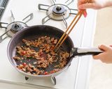 パスタde中華！ピリ辛麻婆ライスパスタ作り方6写真