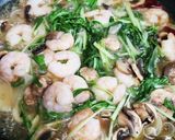 ◇海老と水菜で和風パスタ♪(^-^)◇作り方5写真