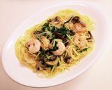 ◇海老と水菜で和風パスタ♪(^-^)◇作り方6写真