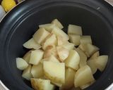 新ジャガのカレー風味粉ふき芋作り方4写真