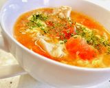 トマトとささみのにんにく卵スープ♡作り方26写真