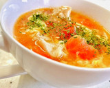 トマトとささみのにんにく卵スープ♡作り方26写真