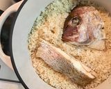 バーミキュラで炊く簡単 鯛飯作り方4写真