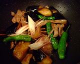 しし唐と茄子の味噌炒め作り方3写真