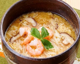 簡単☆ えび＆きのこ 卵とじにゅうめん作り方7写真