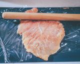 63℃ 桜餅巻き 春の鶏むねロールチキン作り方7写真