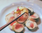 63℃ 桜餅巻き 春の鶏むねロールチキン作り方31写真