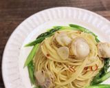 ベビー帆立とアスパラガスのペペロンチーノ作り方9写真
