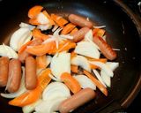 超簡単！ナポリタン風野菜炒め玉子乗せ！！作り方3写真