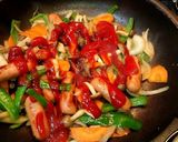 超簡単！ナポリタン風野菜炒め玉子乗せ！！作り方5写真