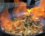 霜降り和牛とキノコのすき焼き風パスタ♪ૢ作り方16写真