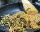 霜降り和牛とキノコのすき焼き風パスタ♪ૢ作り方21写真