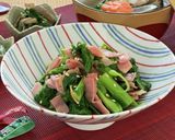 島の匠ベーコンと菜の花炒め作り方4写真