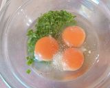 ニラ玉オムレツ作り方1写真