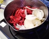 祖母直伝♪牛肉と玉葱の甘辛煮☆作り方4写真