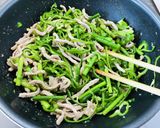 青椒肉絲？豚肉とピーマン炒め作り方5写真