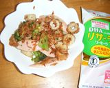 ブロッコリーと魚肉ソーセージの炒め物。作り方4写真