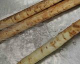 新ごぼうと鶏もも肉の照り煮作り方1写真