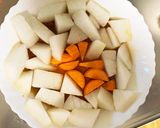 全てレンジ食べ切り量味染み大根人参の煮物作り方4写真