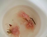 糖質オフ☆桜茶のクリームソーダ♪作り方1写真
