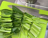 小松菜と鶏肉煮作り方1写真