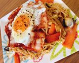 最強！ベーコンエッグ焼きそば！作り方6写真