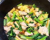 小松菜と鶏肉煮作り方8写真