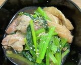 小松菜と鶏肉煮作り方9写真